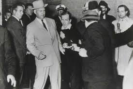 24 Nov 1963: Two days after #President John F. #Kennedy is #assassinated by Lee Harvey Oswald, Jack #Ruby kills #Oswald on live tv in Dallas, Texas. #JFK #history #Dallas #OTD #ad amzn.to/3pPWxFz