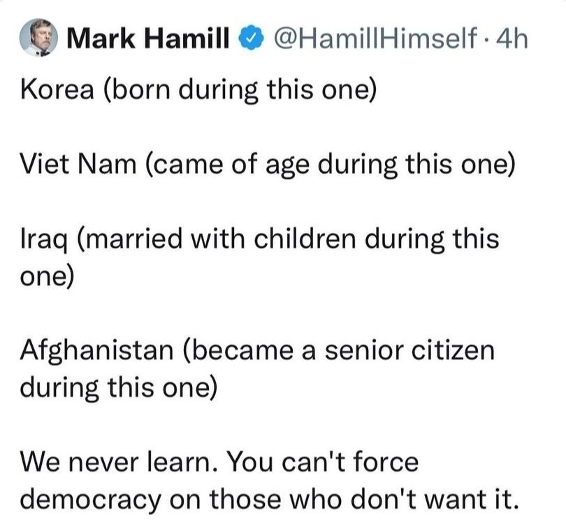 Mark Hamill sucks so fuckin' bad