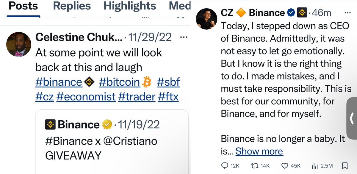 celestichukumba's tweet photo. That time is now - #cz and #sbf had #ronaldo advertising💰 overnight - 👀that one before 😉 #economist #chukumba #thesethingstaketime https://t.co/gGsazja3pX