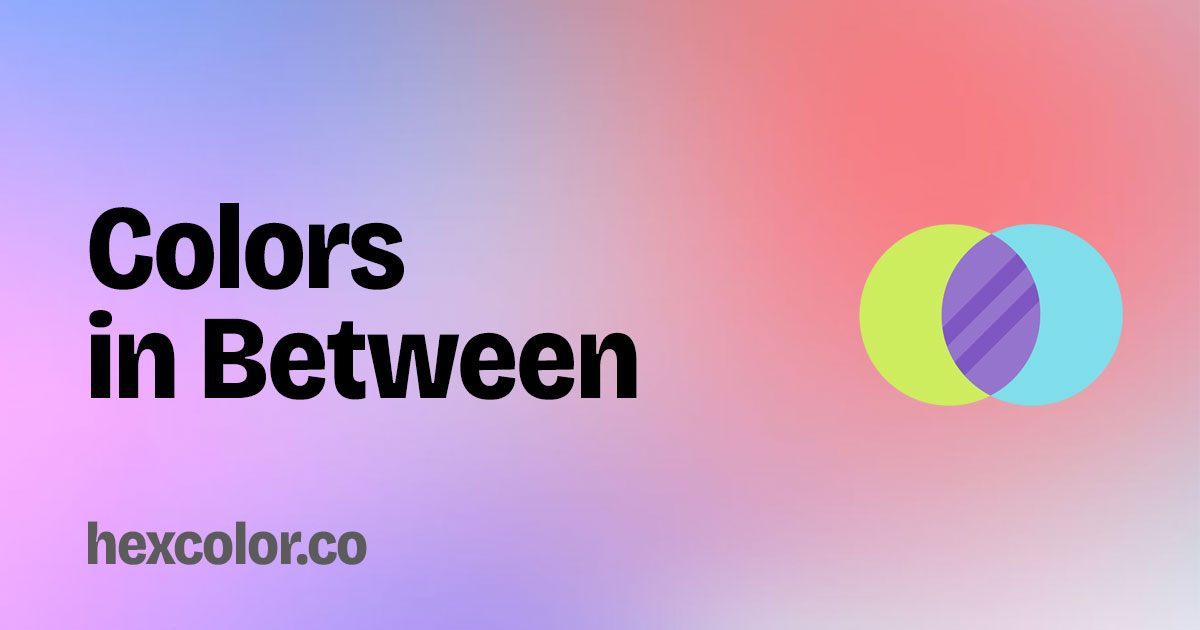 Colors in Between - Explore the Spectrum
Colors in Between is an innovative tool that allows you to generate a smooth gradient transition between two selected colors.
hexcolor.co/colors-between

#Colors #Designer #Graphics
