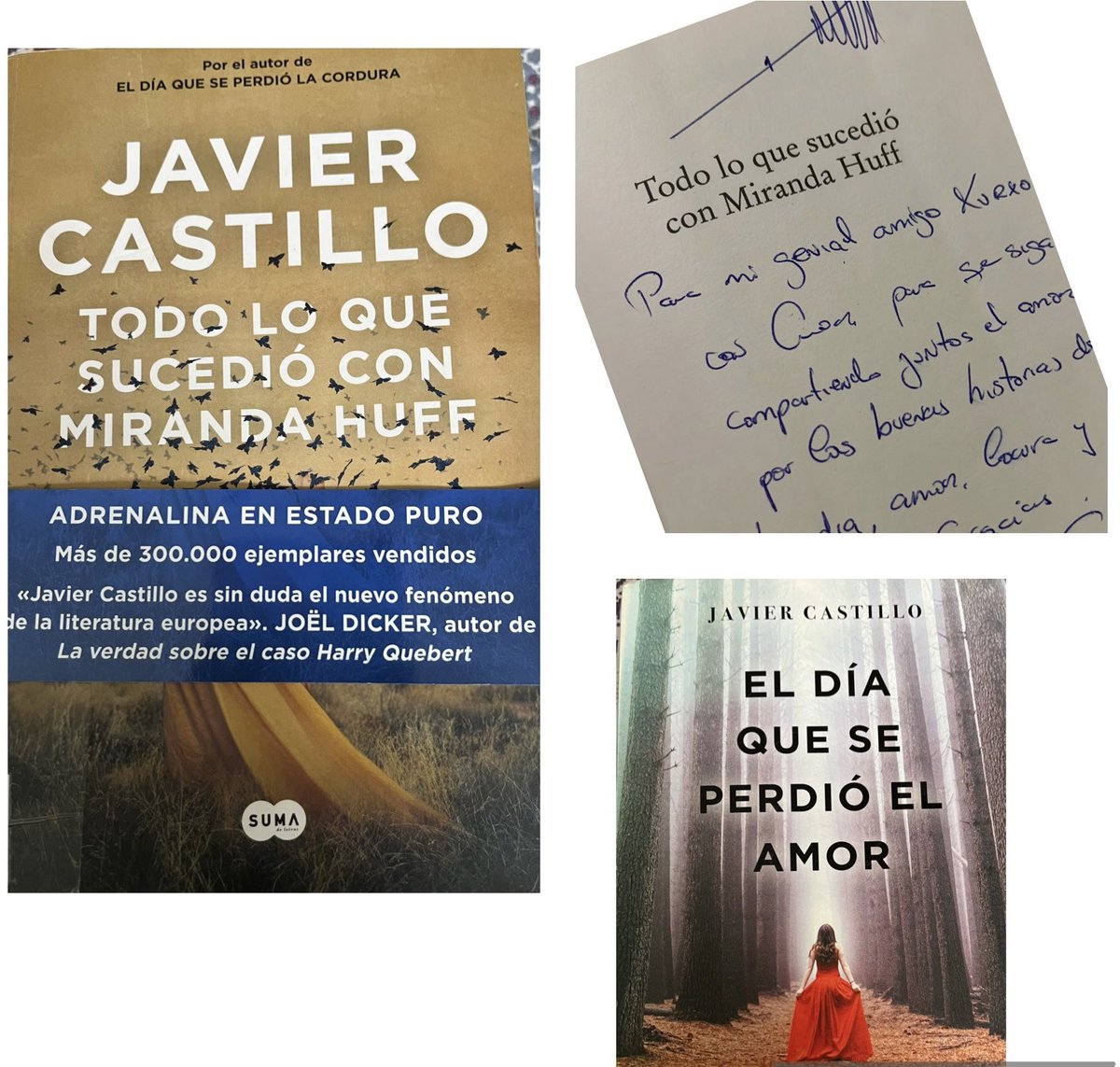 SusAriRiv's tweet photo. @JavierCordura @ernesturtasun Hace dos semanas cogí un libro en la biblioteca de mi barrio..estaba entre las recomendaciones del mes…al llegar me impactó que estaba dedicado…una semana después volví a ver si tenían otro…estaba enganchada…van dos… el tercero está en mi carta a SSMM de oriente https://t.co/wyuAJbsyUv