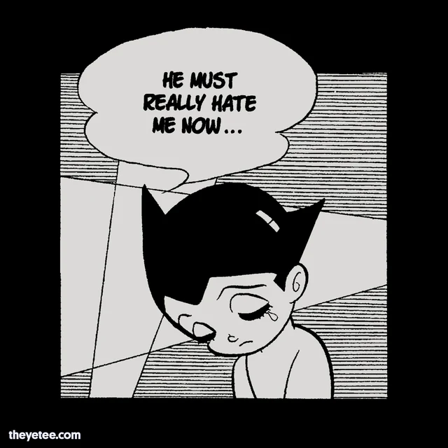 Wait! Don't go! We love you, Astro Boy! 😢 Welcome the Runaway Astro Boy tee from our official collection into your wardrobe, complete with prints on the sleeves and the back of the longsleeve tee! Available now: https://t.co/jvP012MFt8