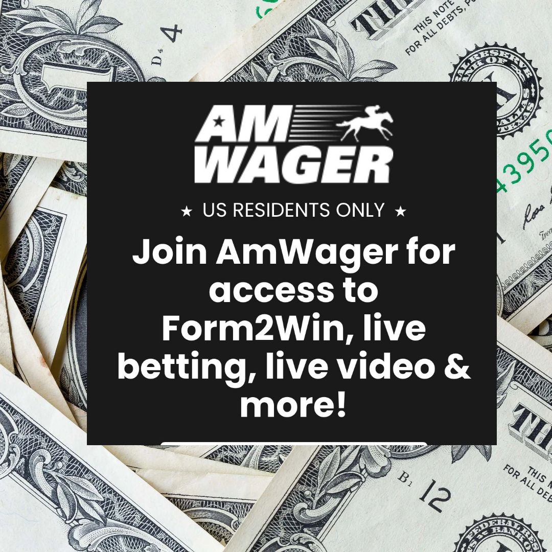 AmWager's tweet photo. Join https://t.co/FAcB1G9mQa for live video, replays, @Form2Win, daily wager rewards, plus our $150 deposit match, and much more! it's FREE $free #betting #form2win #horseracing https://t.co/OPSVGMwZ7d