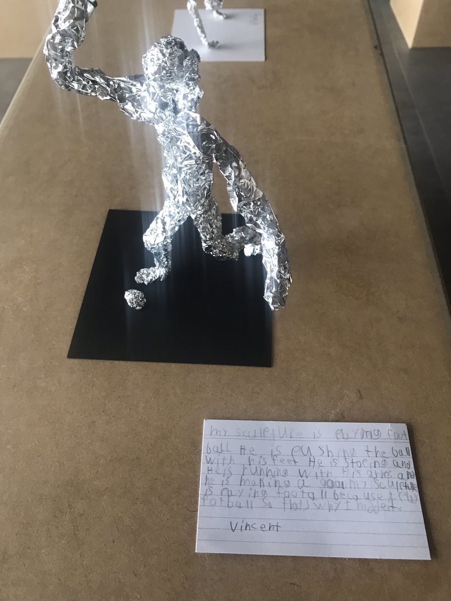 ISLDP_Lower's tweet photo. Art figurine sculptures from LS Art @ISLuxembourg made from tin foil #islconnects #islthinks https://t.co/PRi5w8ypAx