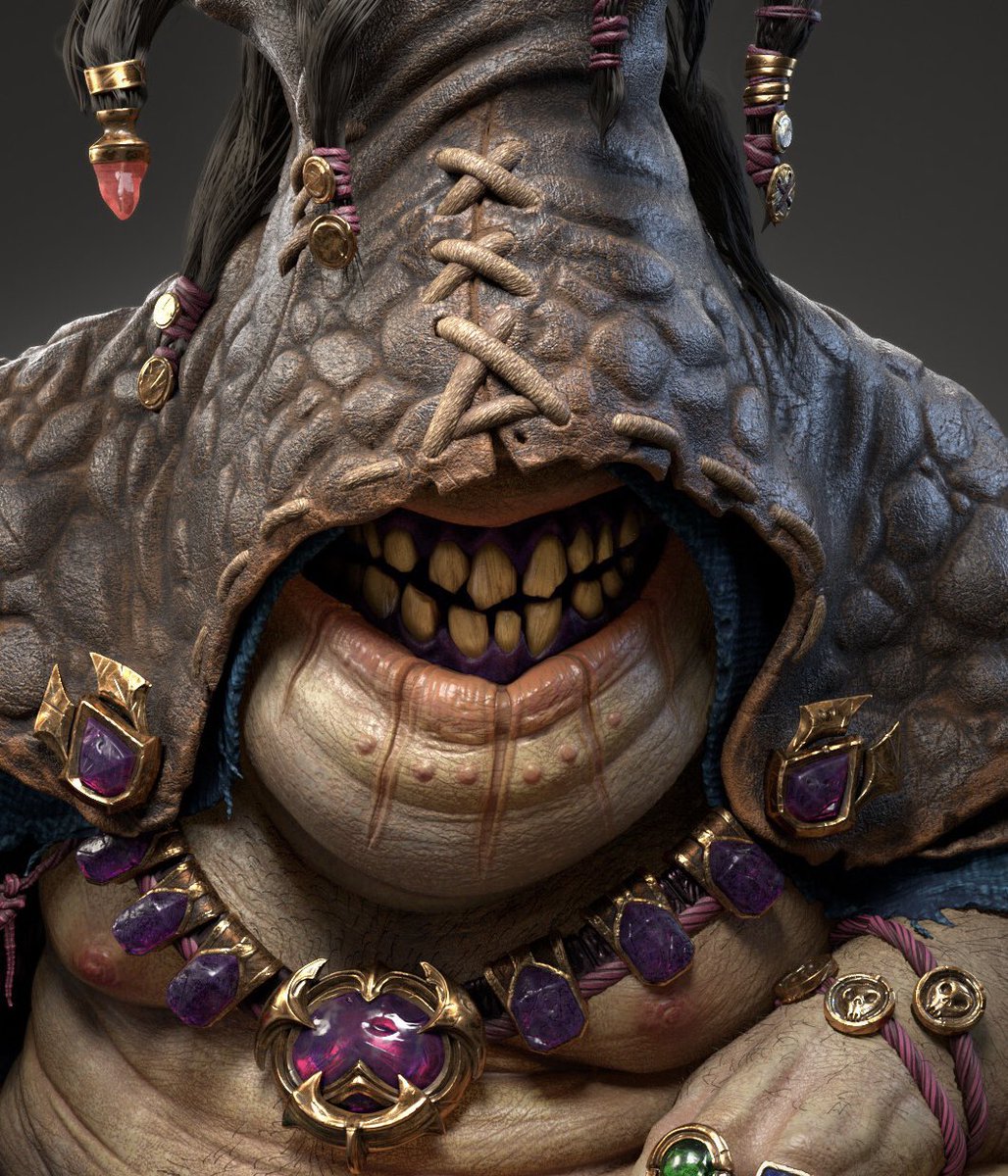 jamirblanco's tweet photo. QRT with your art from 5 years ago vs now 👹

Crazy it’s been 5 years since Trinket Dealer. Feels like I just finished it yesterday 🙈 Helena put a lot of my recent sculpting and anatomy knowledge to the test. Need to make more time for personal art again soon 🖤 https://t.co/w8GfMXHOlB