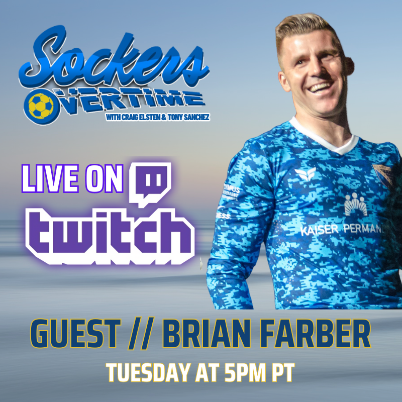 Tonight at 5pm, LIVE on Twitch, it's another episode of #SockersOvertime! Join @619sports and @_tonysanchez along with guest @F_L_A_S_H__7 as we preview the divisions in the @MASLarena, reveal this year's uniforms and more! twitch.tv/sandiegosockers #LeaveALegacy