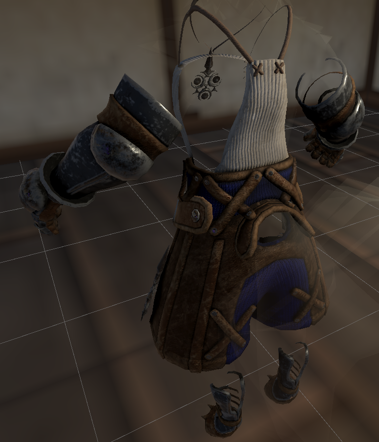 Roghroo's tweet photo. started getting back into using Substance Painter to finish an old project and looks really nice. looking forward to seeing it in #VRChat  

I'm sure some worlds will have better environment lighting to show all the best parts. 16,654 tris, 3x 4k textures,  one material. https://t.co/AFoJiILGxz