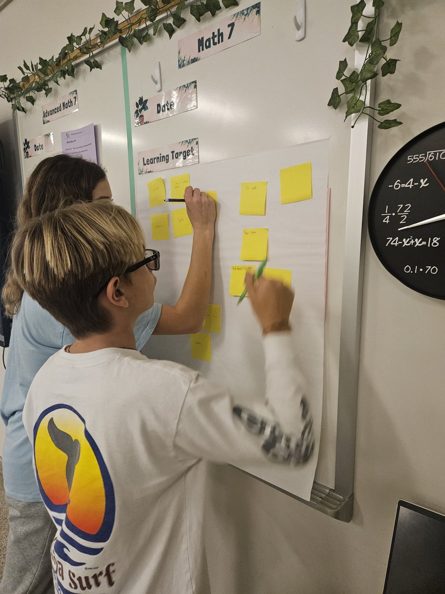GilmoreGifted's tweet photo. Today's pre-algebra class was on🔥! After a TABA on graphing, students dove deep into discussions &amp; debates about the mysteries of slopes and their role in the thrilling world of roller coasters and other real-world applications. 🎢📈 The energy of their curiosity was contagious! https://t.co/nbMCgg3DG3
