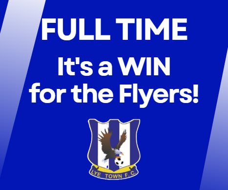 FT It’s a win for the Mighty Flyers! 🦅

LYE TOWN 2-1 Halesowen Town
