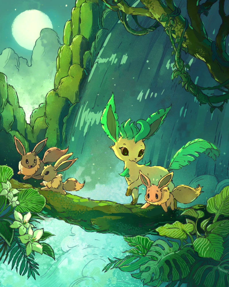 jramseyi's tweet photo. As you all know, today is Eevee Day!  Please celebrate responsibly🌿 https://t.co/jLxsZH8TxC