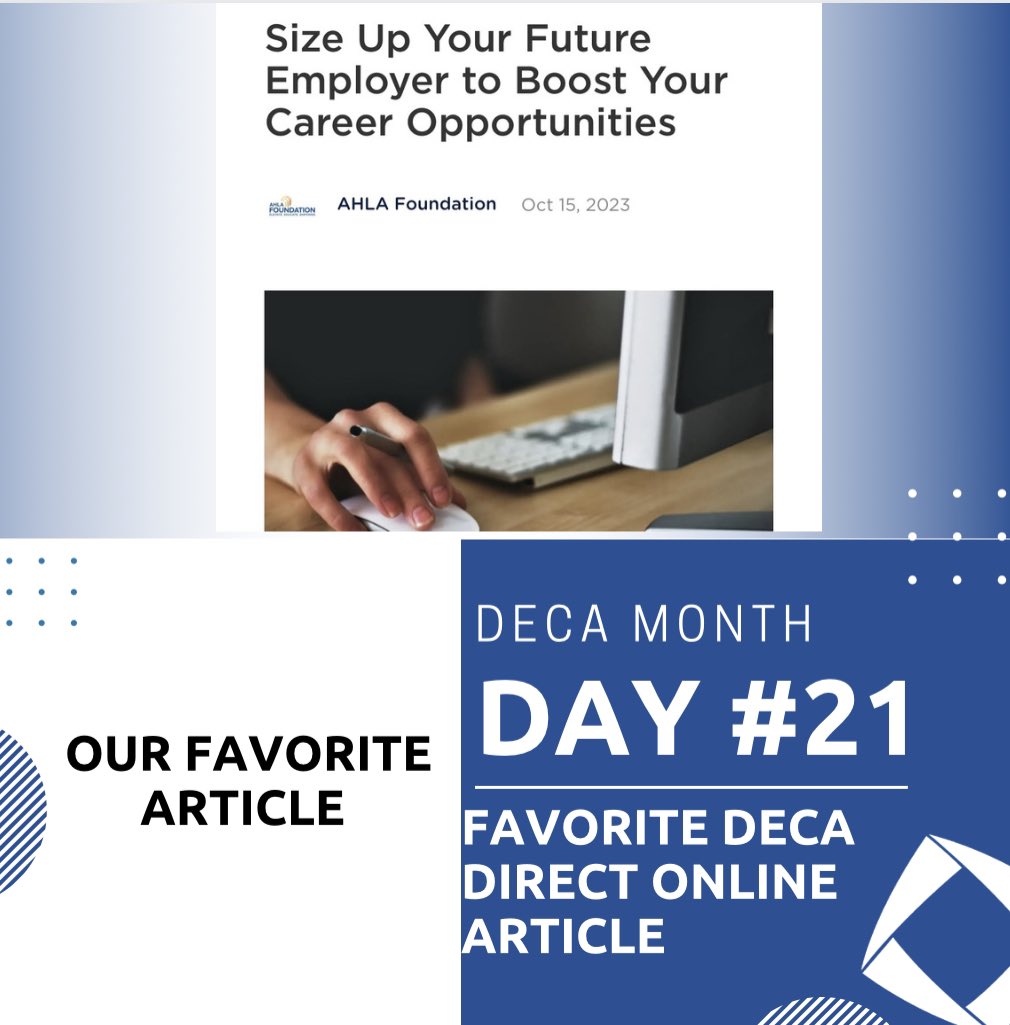 hopedale_deca's tweet image. Celebrating day 21 of #decamonth 📘⚪️📘⚪️