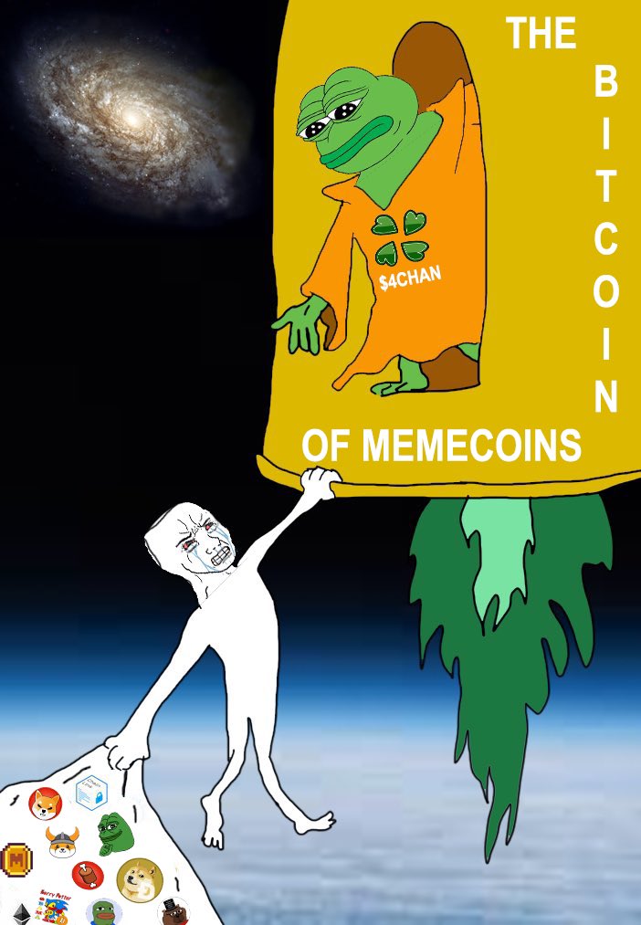 pepeverse_'s tweet photo. @4Chan_Token the only defi bluechip memecoin thats a complete no brainer #4chan 

when 4chan wins it lifts and aupports all memes it invented 🔥 https://t.co/OMlrBZPxwx