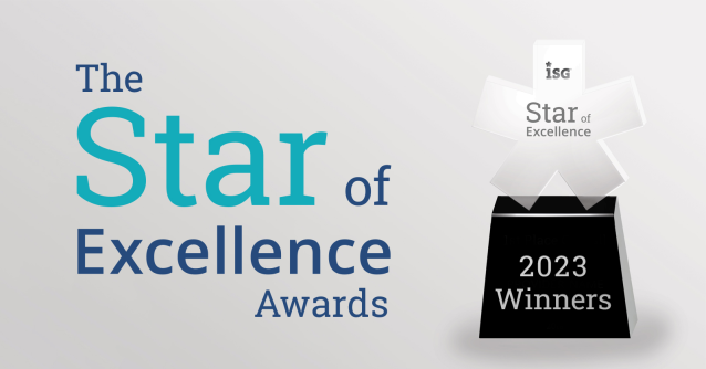 StevenHALL_ISG's tweet photo. ISG has named @Accenture, @HCLTech and @TCS as winners of the 2023 ISG #StarofExcellence Awards for consistently demonstrating the highest standards of customer service excellence in the past year, based on direct feedback from enterprise customers. #CX https://t.co/ccrhuUQuem https://t.co/5Tjo33TM0P