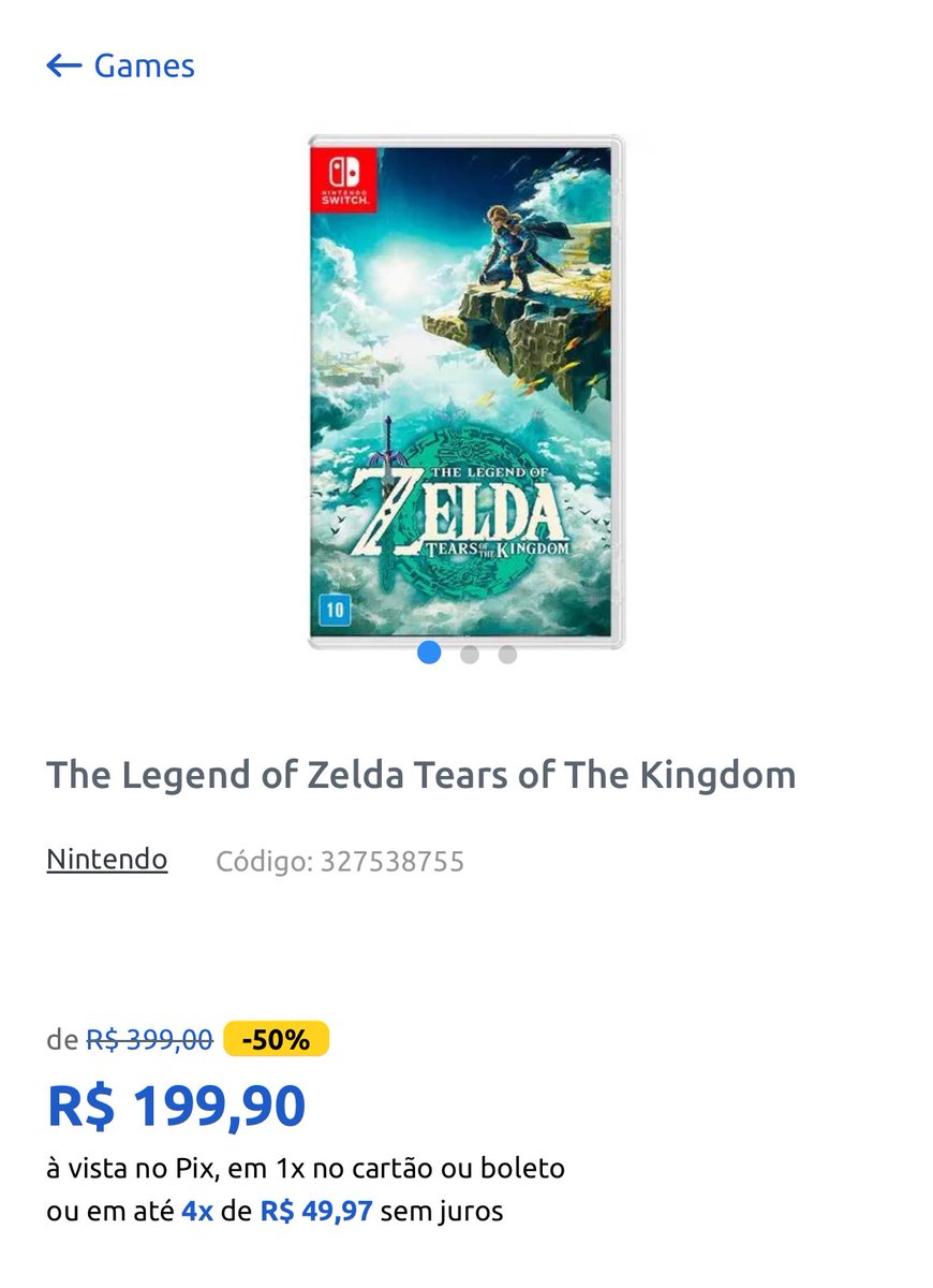TheAssuncao's tweet photo. Pra vc que curte Zeldinha, olha essa: https://t.co/AFJg432rkg

#NintendoSwitch #BlackFriday2023 https://t.co/9k5rn2RqI2