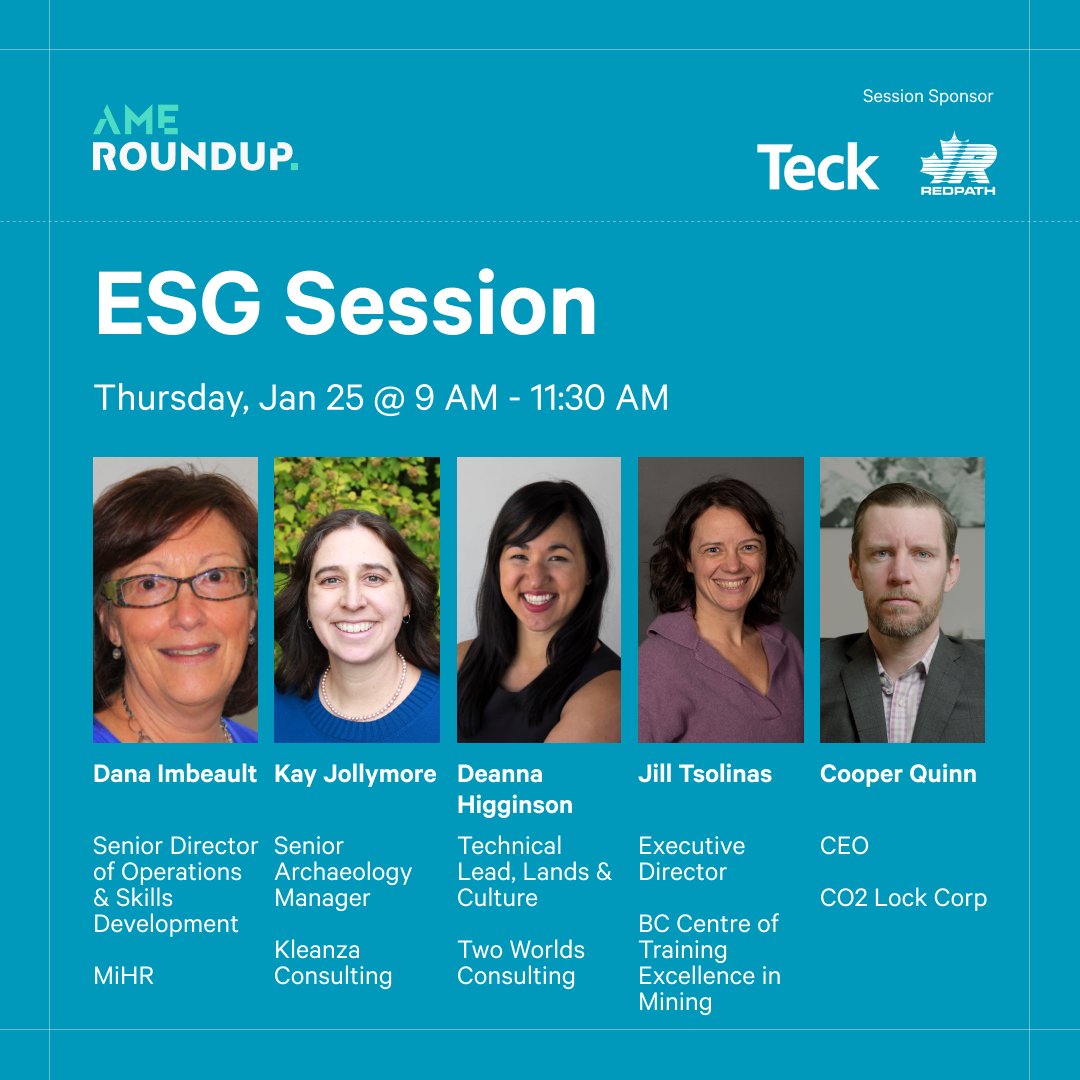Responsible mineral exploration is the first step in sustainable mining and supply chains. Join leaders in ESG discussing trends, social and economic factors and best practices in mineral exploration, development and mining. #AMERoundup2024 roundup.amebc.ca/register/ #esg #mining