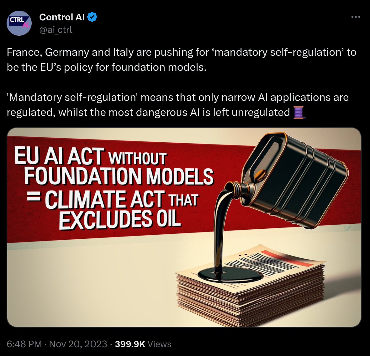 AIAccelMemes's tweet photo. It won't suddenly just wake up one day and decide to kill all humans, that's absolutely ridiculous. The real threat is decels claiming the end is nigh and we must give them all power to stop Terminator from happening https://t.co/mBVMVrnmIM