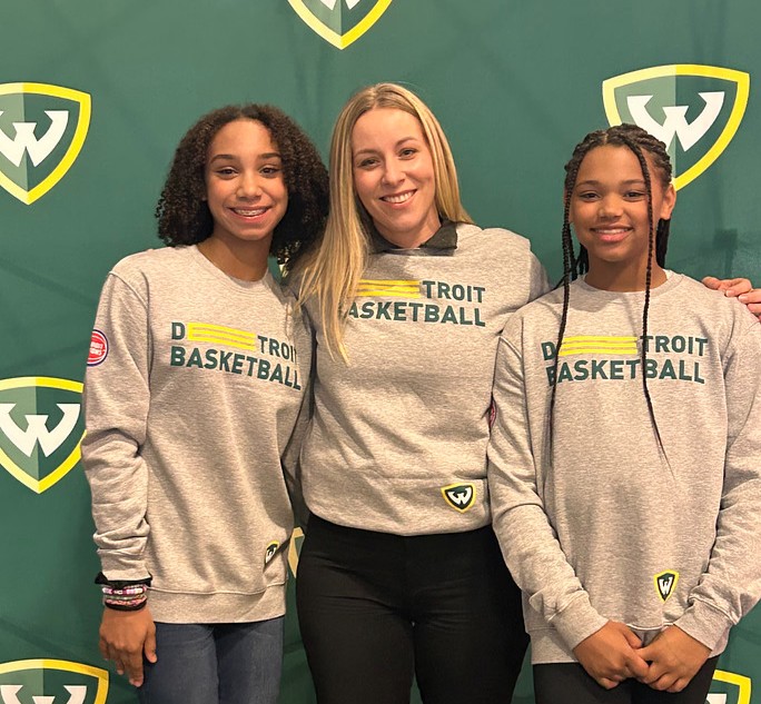 Last night was a slam dunk 🏀 Thanks to all the Warriors who celebrated Wayne State Night with the <a href="/DetroitPistons/">Detroit Pistons</a>! 

#WayneStateUniversity #WayneState #Basketball #Detroit