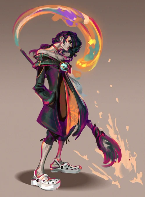 Hwei in crocs 