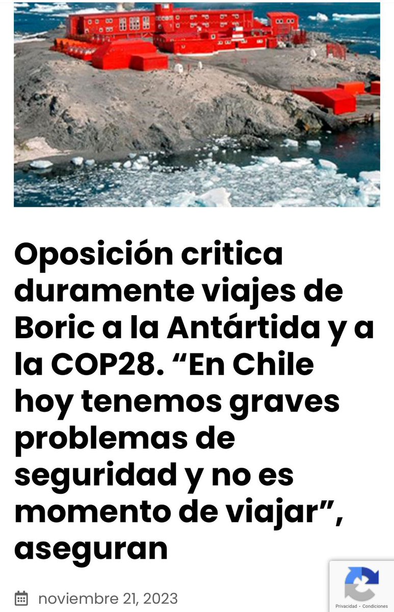gonzalowinter's tweet photo. Hace pocos días un diputado republicano decía que el presidente Boric "debería suspender toda su agenda internacional y quedarse en Santiago".

El lunes, un senador del mismo partido dice que el presidente debe viajar a un cambio de mando en el exterior y "tener un rol protagónico".

Tienen 2 grandes problemas: el no ponerse de acuerdo, y que la crítica que hicieron a la agenda internacional, la hicieron criticando un viaje a la Antártida. Es decir, ¡en territorio chileno!