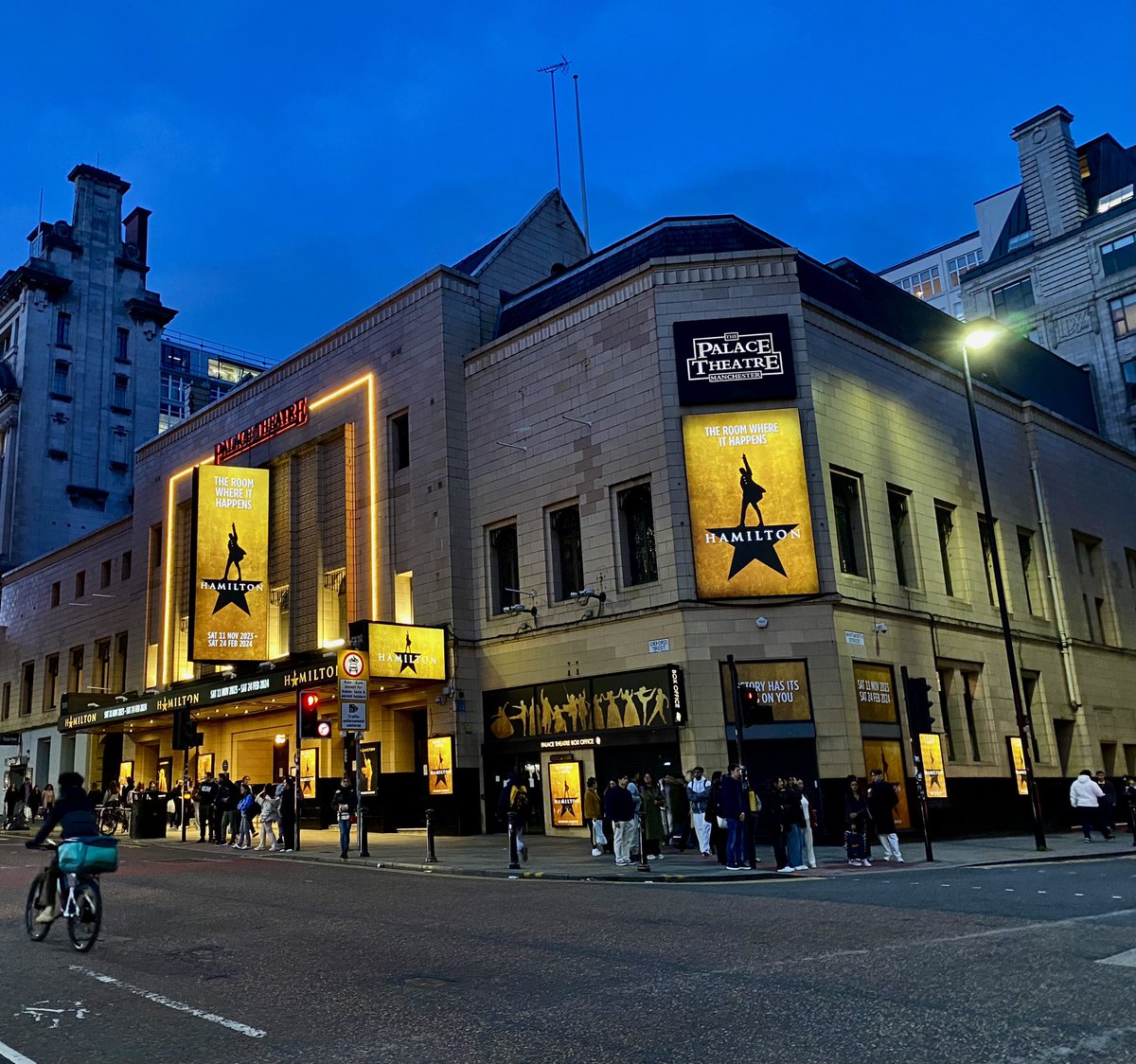 Mylzar97's tweet photo. If you told me 5 years ago I’ll be operating the Press Night for the first Hamilton UK and Ireland Tour as the Head of Automation.. 

Literal chills. https://t.co/xq9yQvBdx4