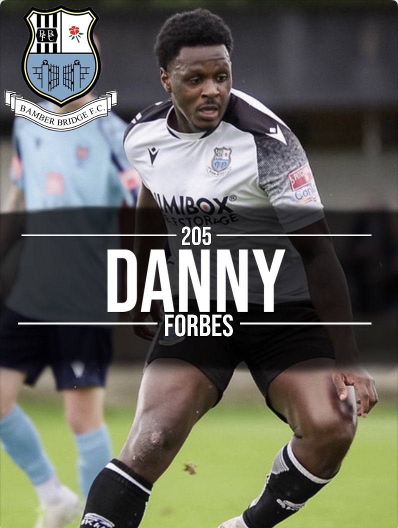 SB_FootbalMedia's tweet photo. 205 APPEARANCES FOR BAMBER BRIDGE

We are proud to say that Danny Forbes made his 205 appearance for @BamberBridgeFC in todays game vs FC United Of Manchester

Well done @DForbesy1995 https://t.co/5iBNRTBJr3