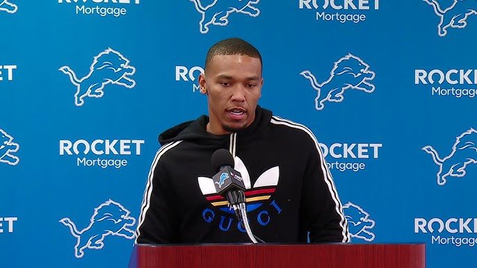 Wafzes's tweet photo. Lions receiver Amon-Ra St. Brown on playing the packers on Thanksgiving:

“I’m gonna be honest, I can’t name a single player on that defense.” https://t.co/J5baGxAUAV
