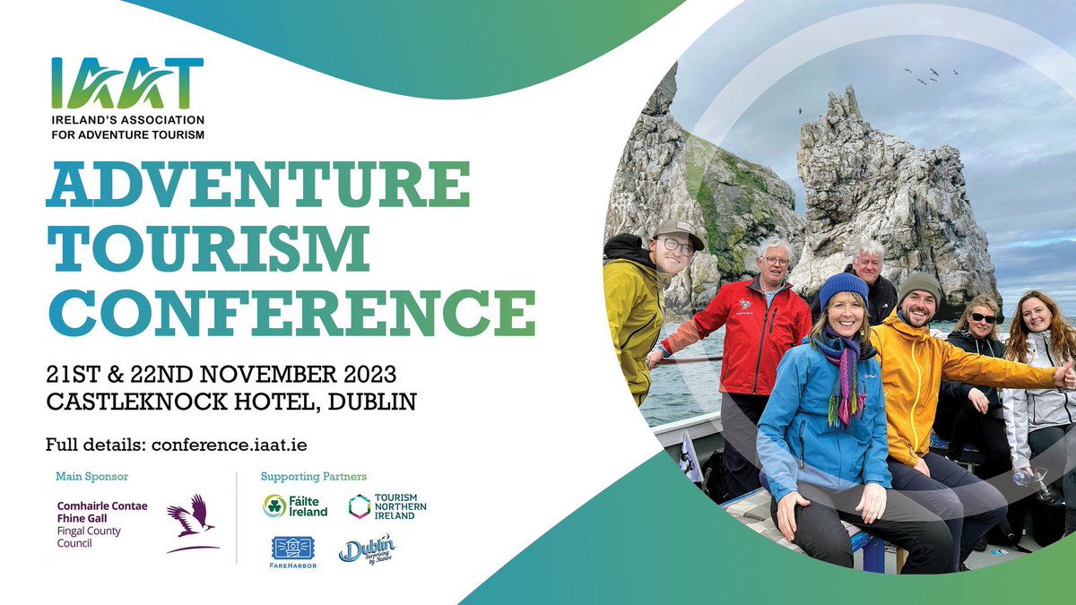 As a successful day 1 closes, we look forward to our IAAT Conference day 2 filled with insightful and interesting content on the adventure activity tourism sector in Ireland. 

See you at 10am 

#LoveFingal #IAAT23 #AForceOfNature #VisitDublin #WinterInDublin #DiscoverDublin