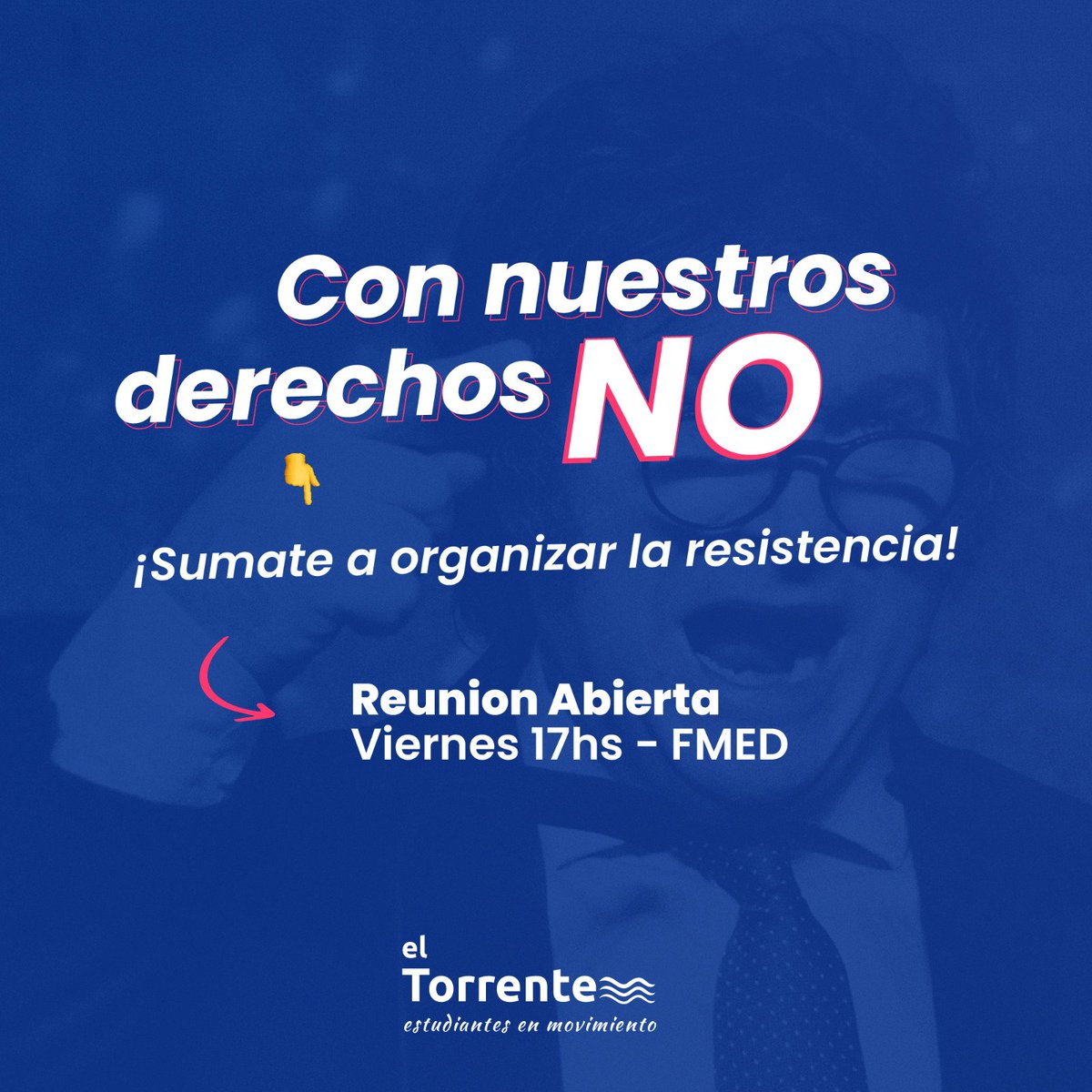 👉 Javier Milei ganó las elecciones nacionales, y con él llega al gobierno una agenda que no hará más que atacar todo aquello que con mucha lucha logramos conquistar.

💙 Sumate con nosotres a transformar la realidad y defender nuestros derechos!