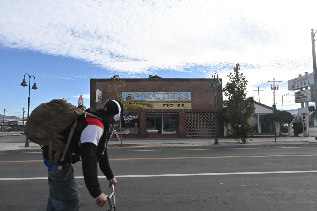 OurTownReno's tweet photo. A teaser photo for an upcoming business feature by Ray Grosser plus more street photography from mid November in Reno. Which small local long standing business should we try to feature next?
#renostreets #renohistory #streetphotography https://t.co/lDJJE6Y2Po