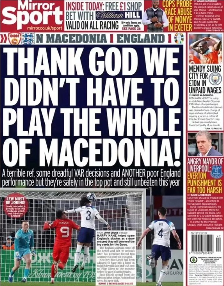 DimitarGrof's tweet image. #macedonia @England #football @EURO2024 @SportMirrors #England