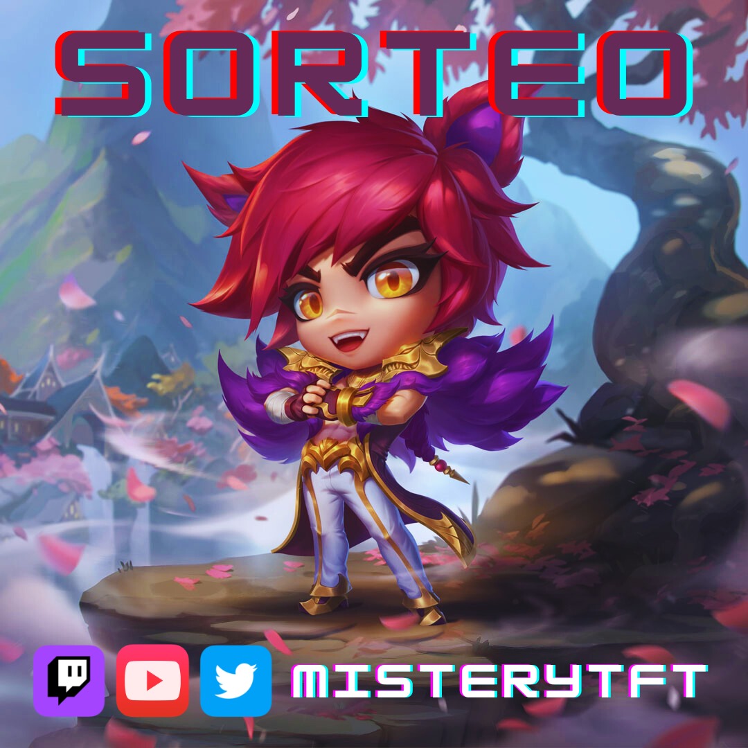 ¡SORTEO SET CHIBI!  Requisitos X(Twitter):  

-Seguirnos en <a href="/MisteryTFT/">Mistery</a> 

¡Dale me gusta y RT a la publicación!

Comenta tu campeón favorito del SET 10 y etiqueta a un amigx!

El 30 de Nov se anunciara el ganador. 

Más sorteos por ttv/ MisteryTFT