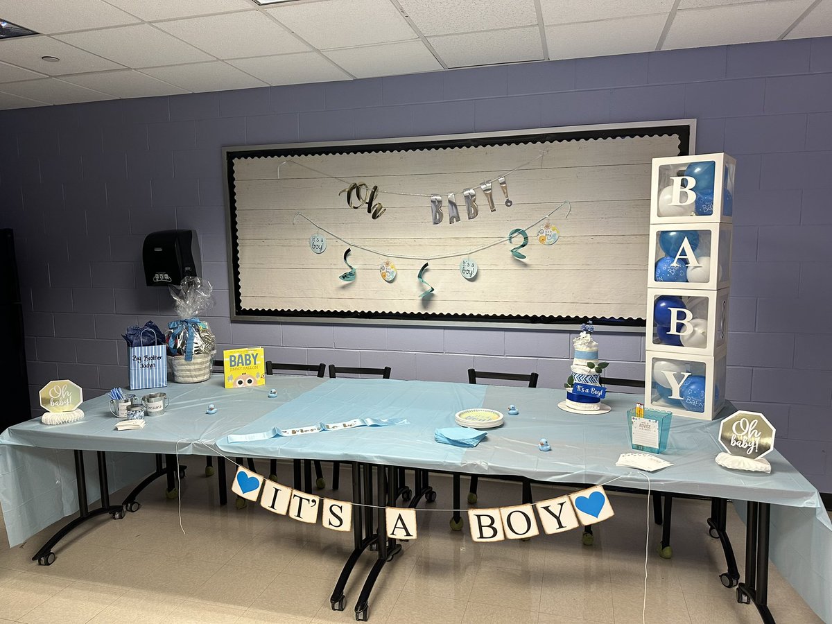 Today we got to celebrate Ms. Clark and her baby boy!!! We’re so happy for you Ms. Clark!! We can’t wait to meet the newest member of the Gregory family!!! 🎉💙🍼