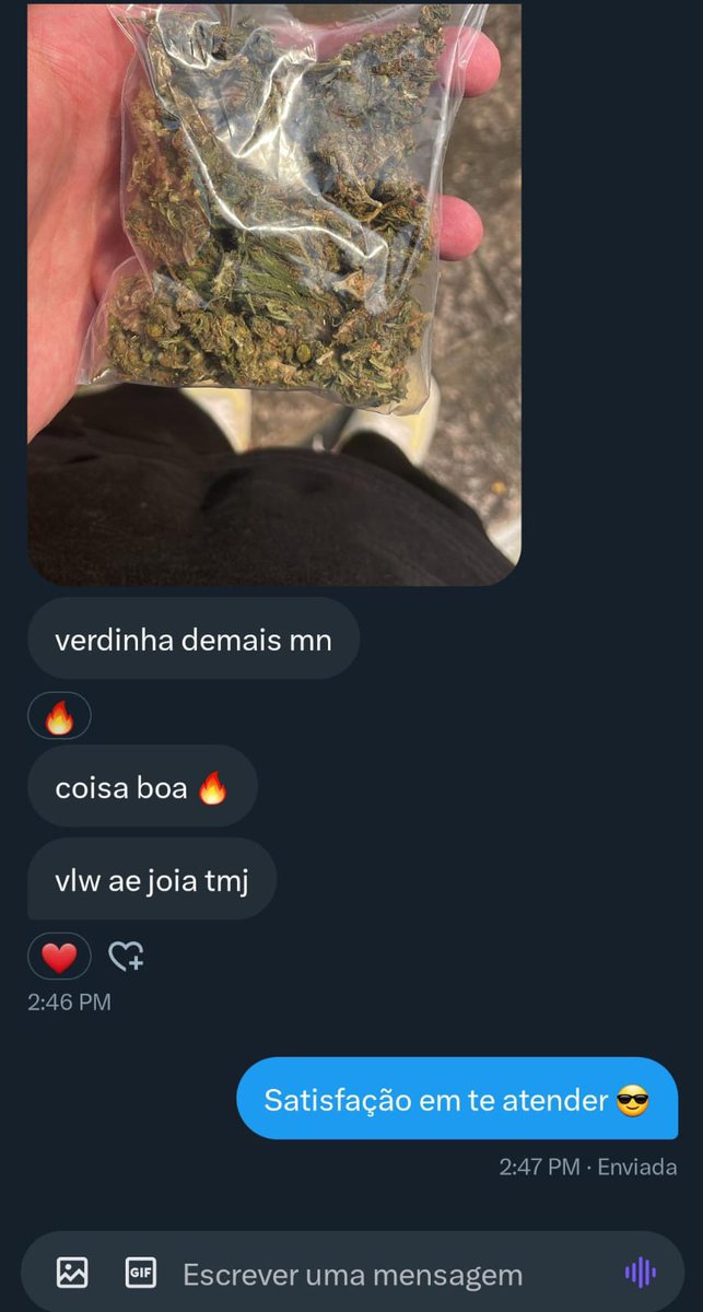 Canna4e20's tweet photo. Feed dos nossos clientes fiéis 💥
Veeem no certo, veeem no melhor da city!
#f1 #capulho #haxixe #haxi #maconha #cannabis #verdee #verdinho #up #delivery https://t.co/6N2vqkMVUZ