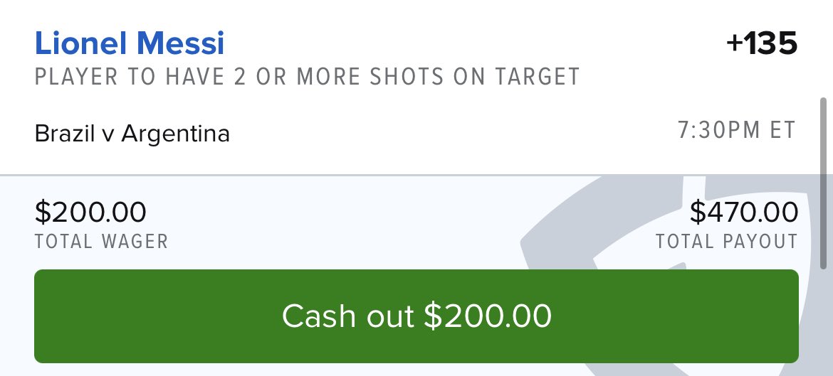 SaturdaySystem's tweet photo. #WinningChallenge POTD

Messi 2+ SOT +135 FD

EV 7.5% to BR. QK 1.39u

BR +100/-139
B366 +100/nan 
PP &amp; UD +100 fair

Sprinkled the 3+ at +470. B365 +333. https://t.co/rjhKaV4lww