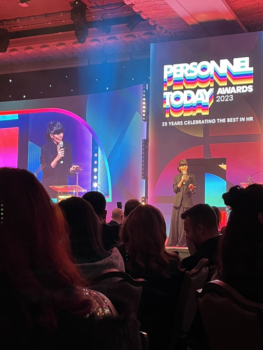 Delighted to be at the #PTAwards 2023 🥳 @ClaudiaWinkle @personneltoday