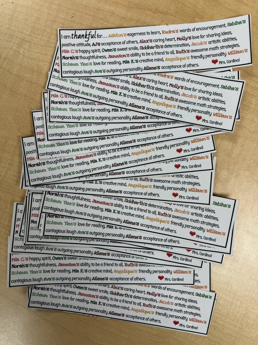 KristinaMelone's tweet photo. Feeling extra grateful for our Belle Aire team! Our whole school gratitude turkey, my class bookmarks, and ending the day with our November All-School Meeting.  Sending everyone off to break with full hearts. 💙💛 #DG58Pride https://t.co/ebQgyyjPs1
