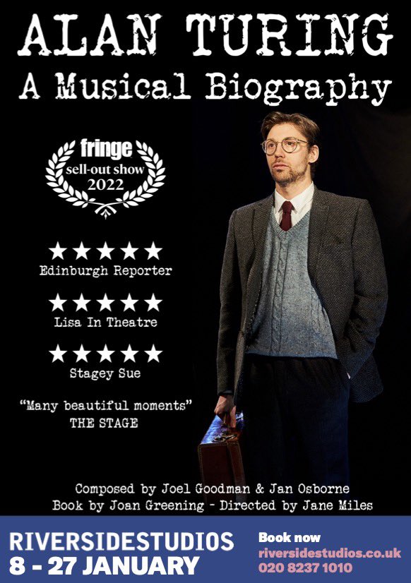 EarlyMornings19's tweet photo. What a day!!!!
To see our artwork go up at @RiversideLondon The box office is open 24/7 so grab your tickets online via 🎟️🎟️🎟️
BOX OFFICE
https://t.co/S4crfBVMyV
#TuringTheMusical #AlanTuring #suicide #mentalhealth #CodeBreaker #MusicalTheatre
#HistoryOnStage #TuringLegacy #TheImitationGame #TechGenius #ComputingPioneer #WarHero #LGBTQ #gay #london