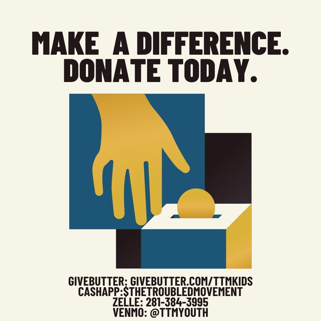 thetroubledmvmt's tweet photo. This season we are giving thanks to all those who have supported The Troubled Movement! We appreciate your continued support and donations. 

Donate today at
Givebutter: https://t.co/X4GzqHzoWJ
Cashapp:$Thetroubledmovement
Zelle: 281-384-3995
Venmo: @TTMYouth

#GivingTuesday https://t.co/XvpB0SOhFJ
