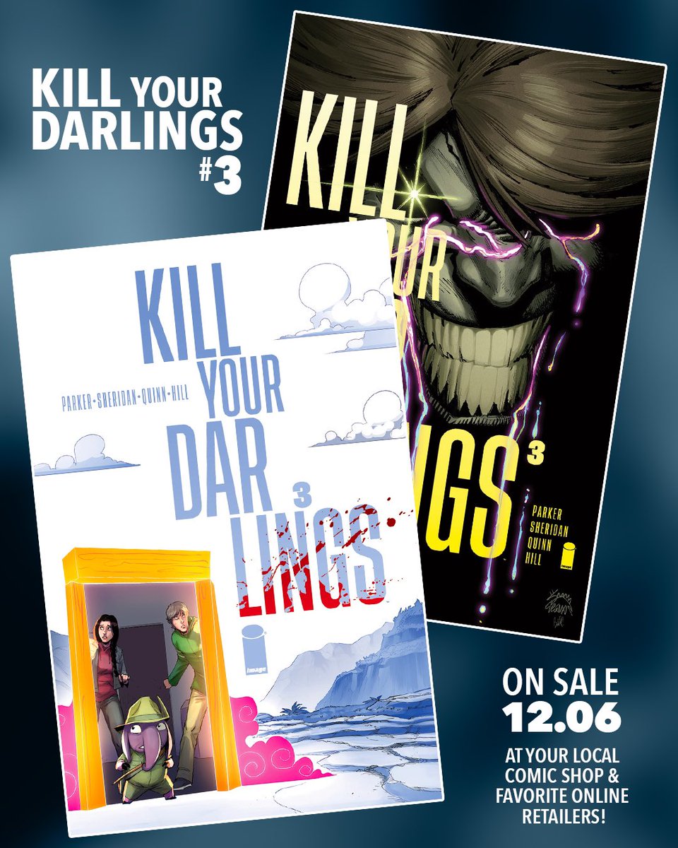 Unfortunately, due to a PRINTING ERROR, KILL YOUR DARLINGS #3 will now hit stands on DECEMBER 6th. (1/4)