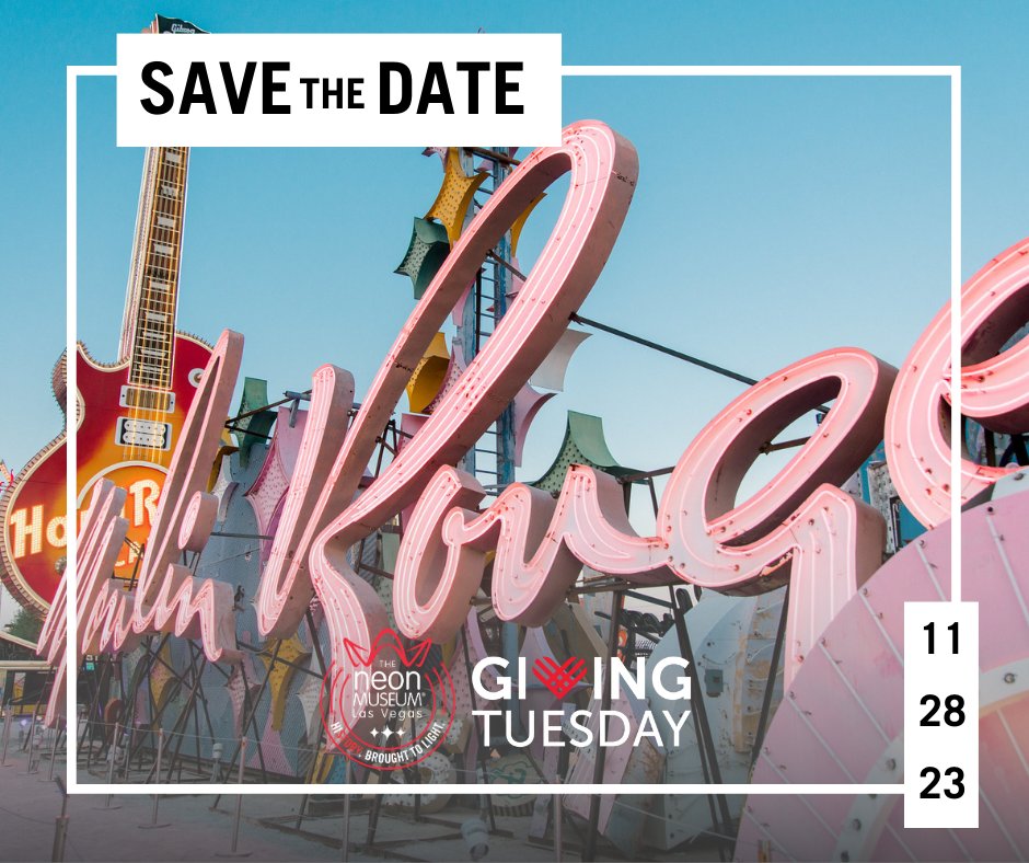 Save the date! On November 28, embrace the spirit of giving for #GivingTuesday. Your generosity helps us preserve and illuminate the history of Las Vegas.
