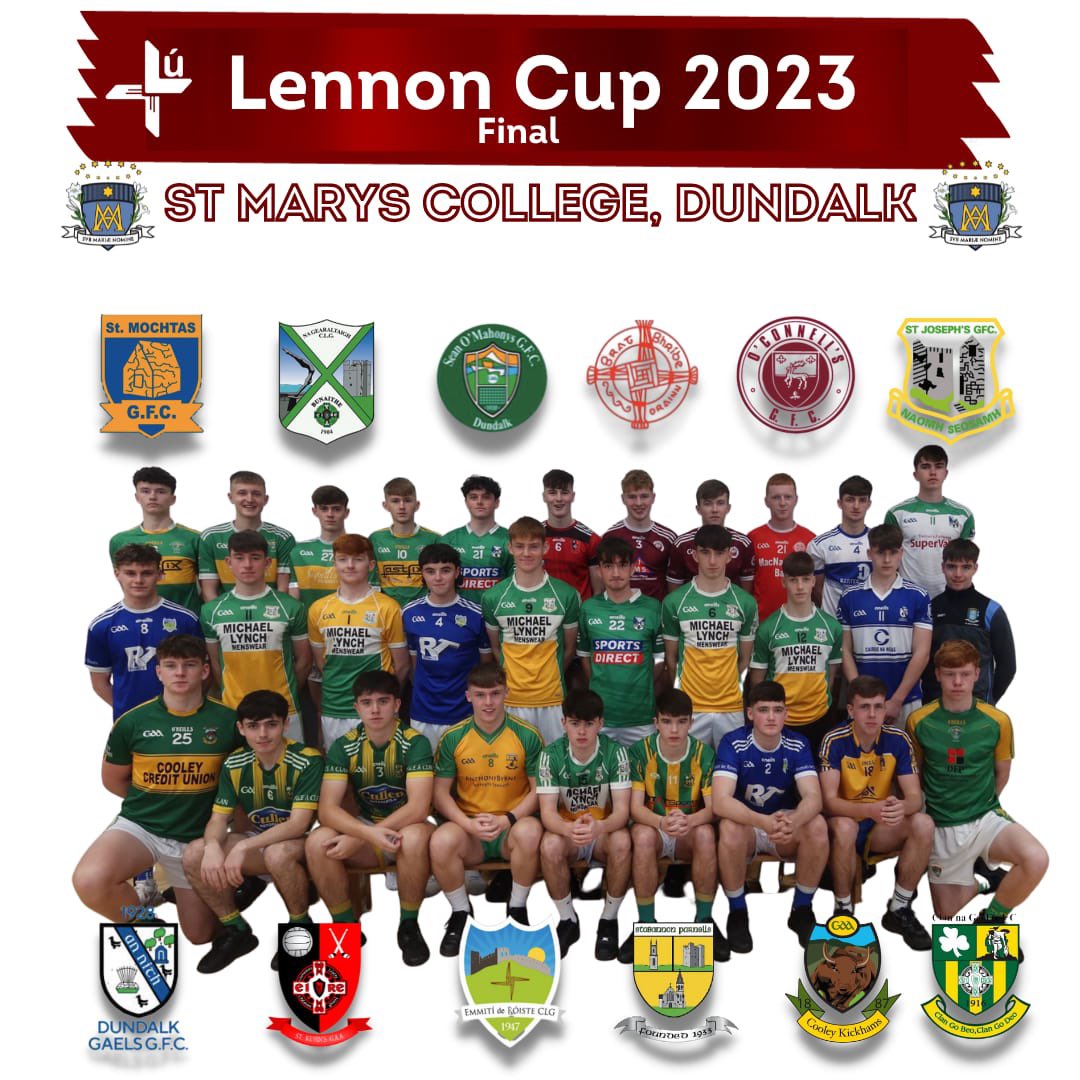 12 Clubs - 1 Team. All support appreciated @StMochtas1934 @GeraldinesGFC @SOMLouth @stbridesgfc @oconnellsgfc @thejoesgfc @dundalkgaels  @stkevinslouth @RocheEmmets @StabuParnells @cooleykickhams @onceaclan @maristdundalk #LennonCup