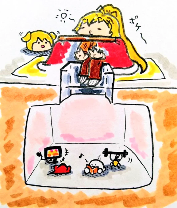 おは
掘り炬燵
ようございますです 