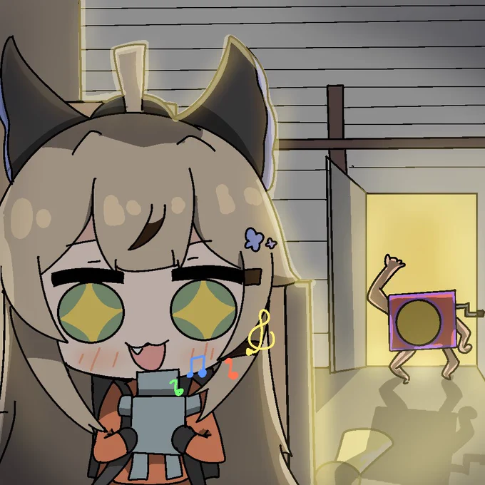 Kirara found a new job :D#GenshinImpact #kirara #lethalcompany 