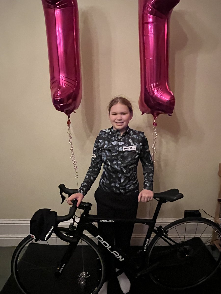 Huge thanks to the lovely guys @Dolan_Bikes in Burscough for sorting this little racer out! She’s absolutely made up with her new bike and her extra bits 😉😁 Brand loyalty started early, following the love of her borrowed Southport CC Dolan! #myDolan #Critracer @terrydolan1