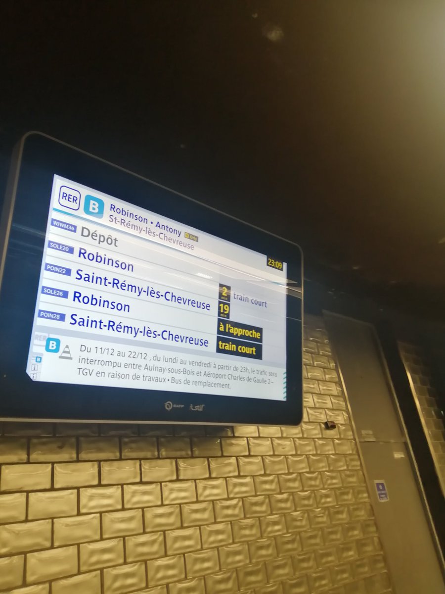 #RERB peut-être une info plus claire du prochain saint rem ?