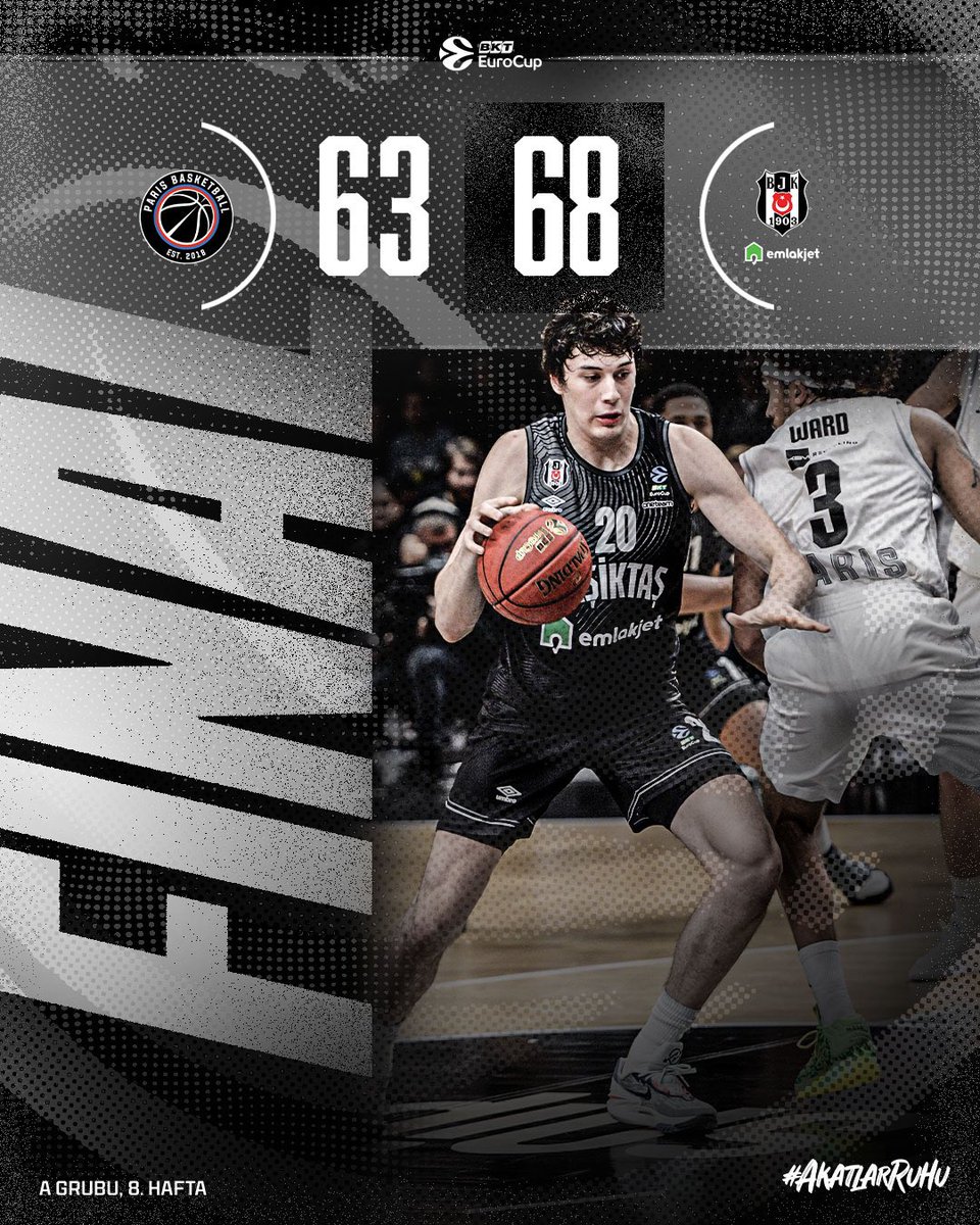 Paris'ten galibiyetle dönüyoruz. 💪 

Adieu Paris! 👋🇫🇷

Paris Basketball 63-68 Beşiktaş Emlakjet | Maç Sonucu

#BeşiktaşEmlakjet | #PotanınKartalları 🦅