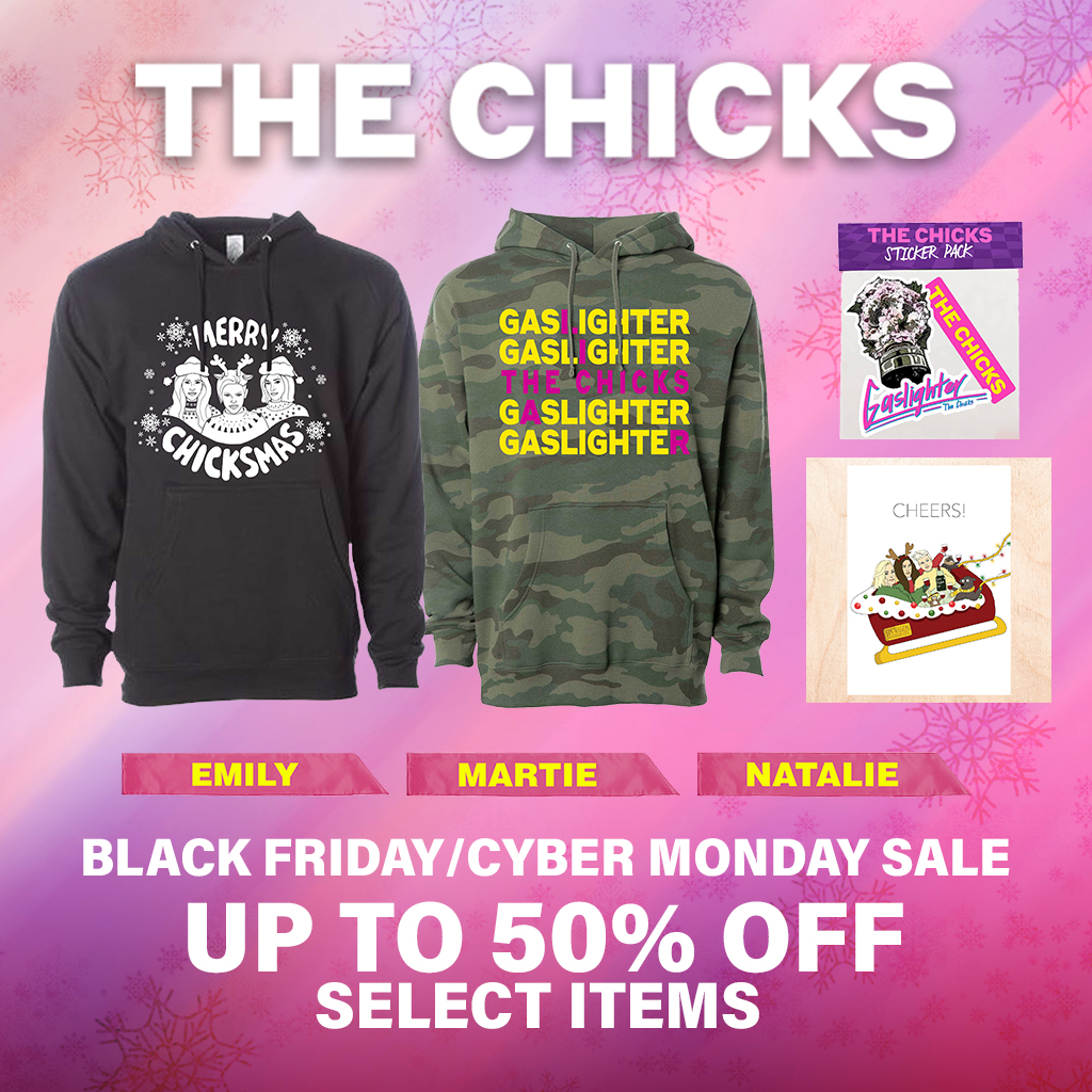 Shop the sale live in the official The Chicks store until November 27! 🩷🩷🩷 TheChicks.lnk.to/shopTW