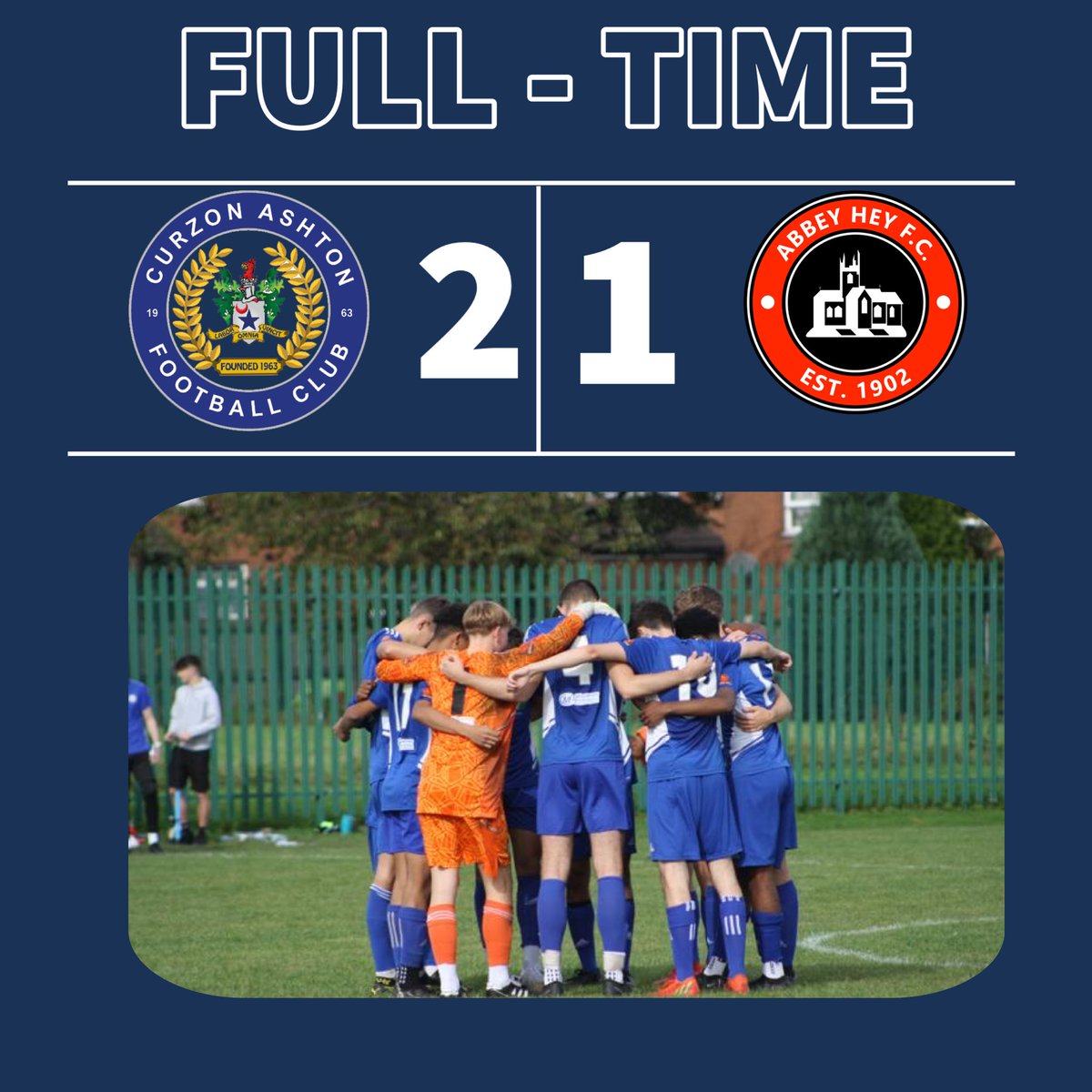 FULL TIME: a friendly game vs @AbbeyHeyFC ends with a victory. A mix of u18s and u21s involved and doing the club proud!

#UTN | #TheNash