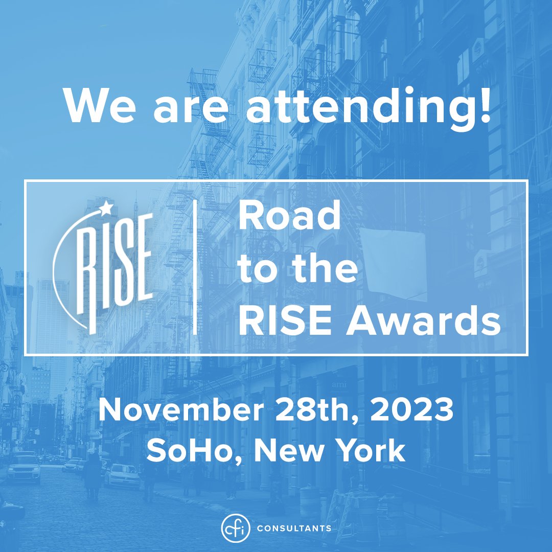 cfi_consultants's tweet photo. We are attending the Road to the RISE Awards NYC Pop-Up next week on November 28th! Our team is looking forward to connecting with our colleagues to kick off the holiday season!
 
#RISE #ConnectFrameImplement #Consulting https://t.co/ZFhCYfNeVD