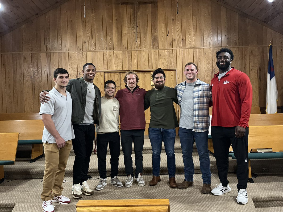 Tonight was one of those nights that makes me appreciate my job and what God is doing. 6 of my athletes gave their life to Christ and were baptized by a former teammate. Look at all the support from the team!